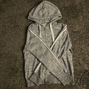 Extra large, cotton and polyester gray kids jacket worn multiple times